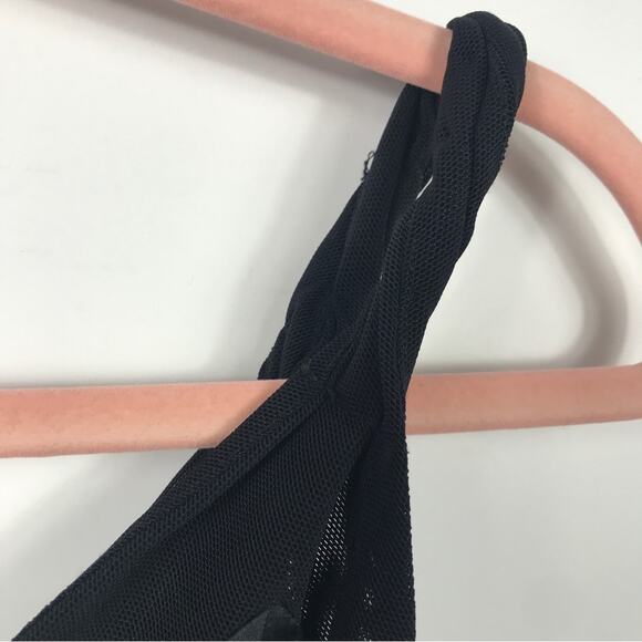 RtA Livia 100% Silk And Stretch-tulle Bodysuit - Black - Picture 8 of 15